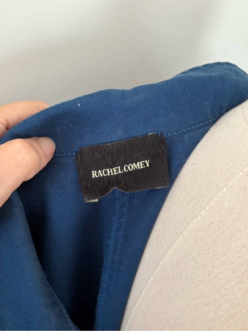 Rachel Comey Cobalt Blue  Zip-Front Short-Sleeve Jumpsuit Size 4 - Picture 6 of 9